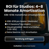 ProReset Vista Sitz-Hyperbarkammer – Grafik zum Einsatz im Studio mit Beratungs-Button