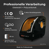 ProReset Vista Sitz-Hyperbarkammer – Grafik zu Verarbeitung, Edelstahl und Türmaß