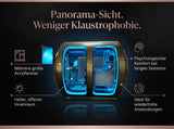 Grafik zur ProReset Zeugma Panorama Hyperbarkammer mit großen Acrylfenstern und hellem Innenraum
