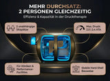 Grafik zur ProReset Zeugma Panorama Hyperbarkammer: zwei unabhängige Sitzplätze und Hard-Shell-Bauweise