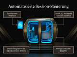 Grafik zur Session-Steuerung der ProReset Zeugma Panorama Hyperbarkammer mit Interface und Presets