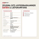 Technische Daten und Lieferumfang von ProReset Zeugma Sitz-Hyperbarkammer als Tabelle