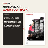 Frage und Antwort zu Ropeflex RX2100 Endlosseil-Trainer für Wand und Rack: Kann ich ihn mit dem RX4405 kombinieren?