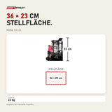 Maßbild Ropeflex RX2100 Endlosseil-Trainer für Wand und Rack: Stellfläche 36 × 23 cm, Höhe 33 cm