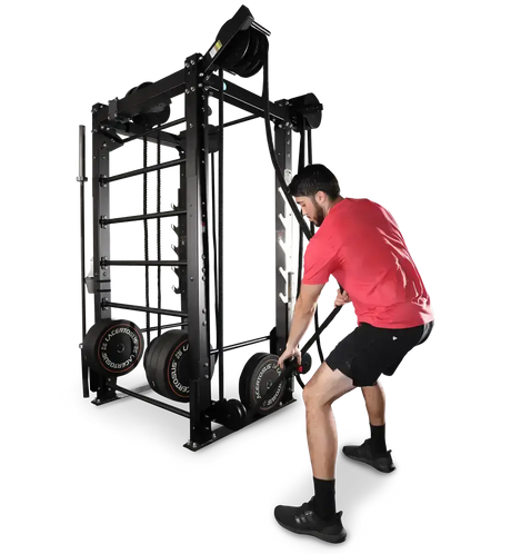 Ropeflex RX2100 Endlosseil-Trainer für Wand und Rack – Training in der Hocke mit Zug am unteren Seil