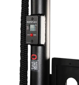 Ropeflex RX2500 Vertikal-Seiltrainer, Detail der Säule mit Display und Seil