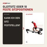 Frage und Antwort zu Ropeflex RX3200 Endlosseil-Rudergerät: Kann ich den Sitz feststellen?