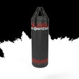 SportCom Air-Water Trainingssandsack in Schwarz mit rotem Muster, Frontansicht als Produktbild