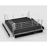 SportCom Boxring-Schürze aus Cordura für 4 x 4 m, Frontansicht des Rings mit Schürze an allen Seiten