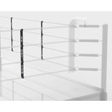 SportCom Boxring-Seiltrenner 8er-Set an vier Seilen, Grafik mit Trennern und sichtbarem Schriftzug