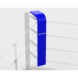 SportCom Eckpolster-Set für Boxringe mit 4 Seilen, Variante lang 140 x 30 cm, blaues Polster am Eckpfosten als Rendering