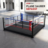 SportCom Ecofix Boxring mit Aluminiumrand in einem hellen Boxgym