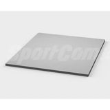 SportCom Flexi-Roll Home Mat 175 x 175 cm in Grau, Schrägansicht der quadratischen Matte