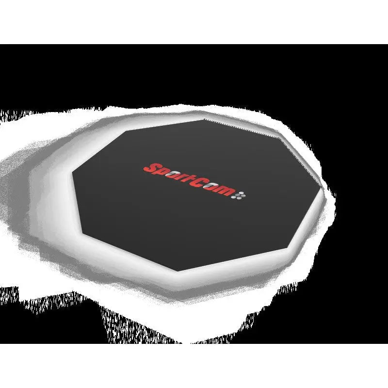SportCom Flexi-Roll Ringermatte von Dollamur, Variante 4 cm: achteckige schwarze Mattenfläche, freigestellt