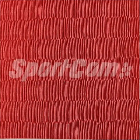 SportCom Judo-Tatami Reisstroh 1 × 1 m, 5 cm, rutschfeste Unterseite, Variante 2 × 1 m: Detail der roten Oberflächenstruktur