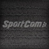 SportCom Judo-Tatami Reisstroh 1 × 1 m, 5 cm, rutschfeste Unterseite, Detail der schwarzen Oberflächenstruktur
