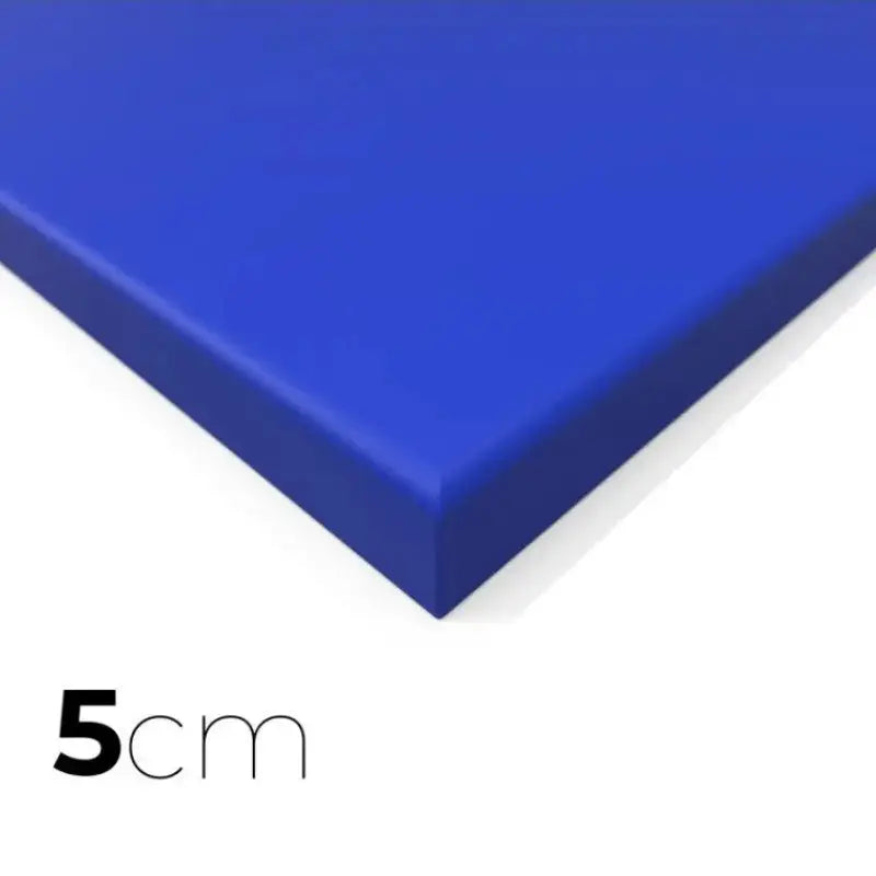 SportCom MMA-Tatami Glattfinish 1 × 1 m, 4 cm, rutschfeste Unterseite, Eckansicht der blauen Matte, 1 × 1 m, zweite Aufnahme