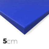 SportCom MMA-Tatami Glattfinish 1 × 1 m, 4 cm, rutschfeste Unterseite, Eckansicht der blauen Matte, 2 × 1 m, zweite Aufnahme