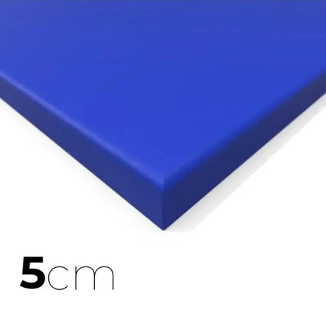 SportCom MMA-Tatami Glattfinish 1 × 1 m, 4 cm, rutschfeste Unterseite, Eckansicht der blauen Matte, 2 × 1 m, zweite Aufnahme