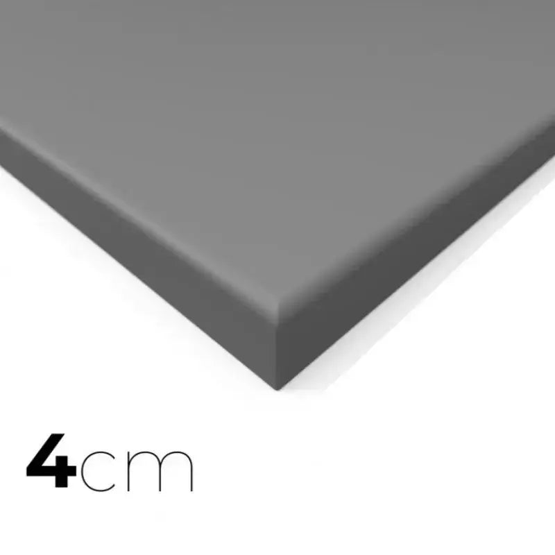SportCom MMA-Tatami Glattfinish 1 × 1 m, 5 cm, glatte Unterseite, Eckansicht der grauen Matte, 1 × 1 m, zweite Aufnahme