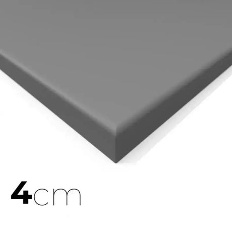 SportCom MMA-Tatami Glattfinish 1 × 1 m, 5 cm, glatte Unterseite, Eckansicht der grauen Matte, 1 × 1 m, zweite Aufnahme