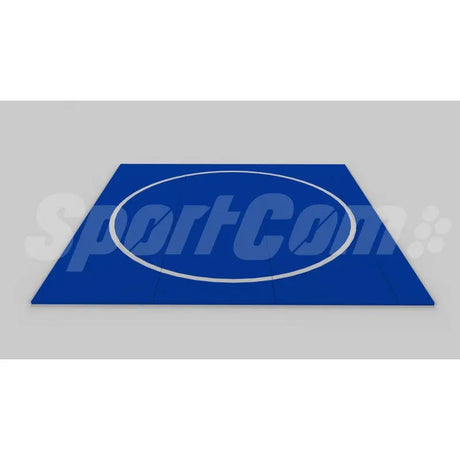 SportCom Ringerkreis-Aufdruck für Dollamur Flexi-Roll-Matten, Kreisfarbe Lila, zweite Größe mit schmaler Linie: Render der Matte