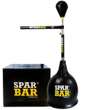SportCom Sparbar-Reflextrainingsstation freistehend, aufgebaut neben dem Versandkarton
