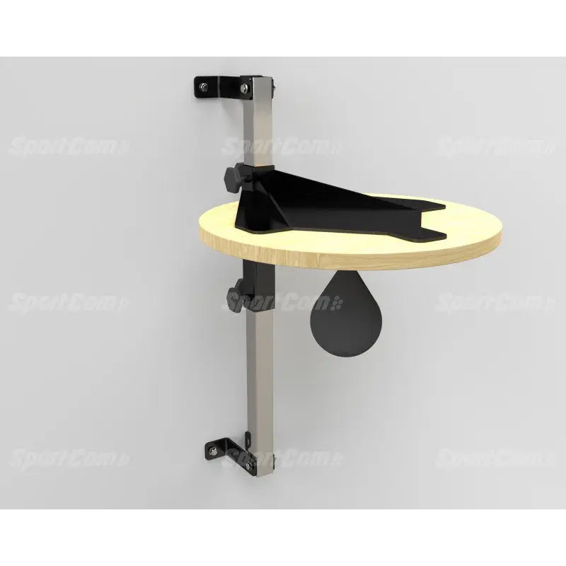 SportCom Speedball-Plattform verstellbar mit Holzplatte und Speedball, Wandmontage freigestellt