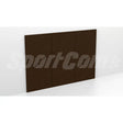 SportCom Wandpolster Standard, braunes Polster 2 × 1 m aus drei Segmenten an weißer Wand
