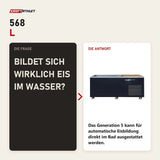 Frage und Antwort zu Swedish Cold Generation 5 Eisbad: Bildet sich wirklich Eis im Wasser?