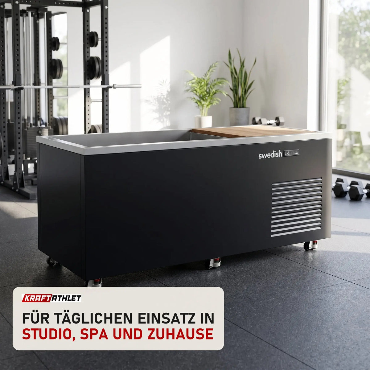 Swedish Cold Generation 5 Eisbad in einem hellen Home-Gym