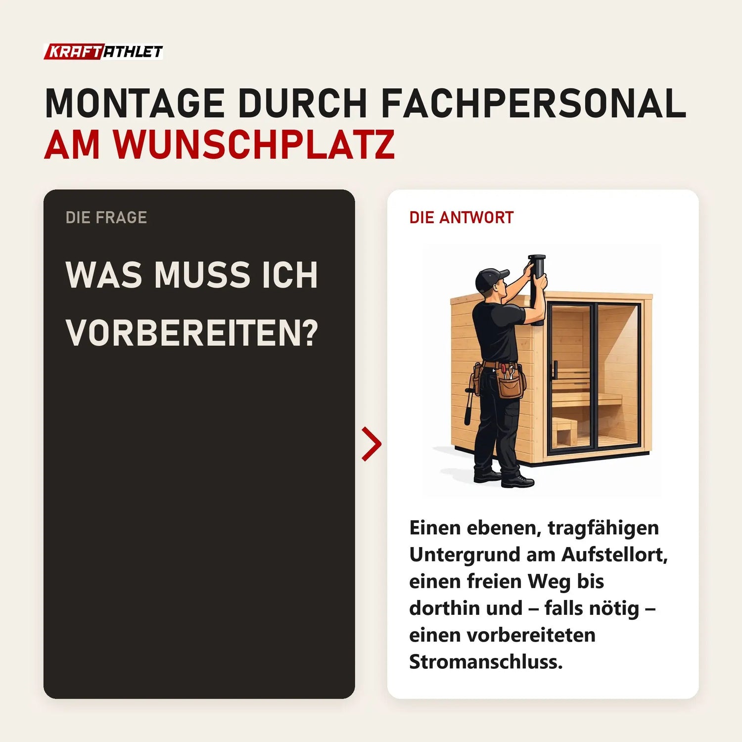 Frage und Antwort zu Swedish Cold Installationshilfe vor Ort: Was muss ich vorbereiten?