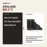 Frage und Antwort zu Swedish Cold Nordic Tub Eisbad: Wie oft muss ich das Wasser wechseln?
