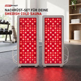 Swedish Cold Rotlicht-Panel x2 in einem hellen Home-Gym