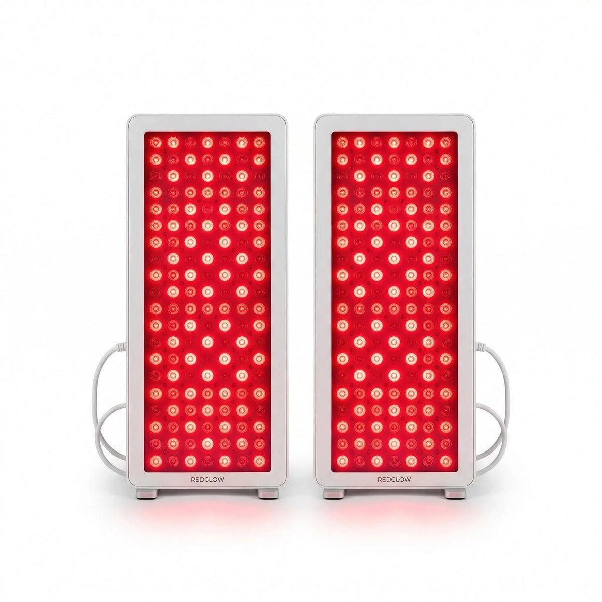 Swedish Cold Rotlicht-Panel x2: Zwei Rotlicht-Panels nebeneinander in der Vorderansicht