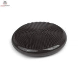 tiguar Air Disc Balancekissen Graphit, einzelnes Kissen in der Schrägansicht mit Noppenoberfläche