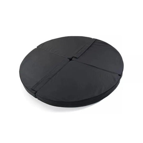 tiguar Runde Fallschutzmatte 150 × 10 cm Aerial-Matte in Schwarz, Schrägansicht