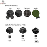 tiguar SLICE puzzel 98x98x1cm black