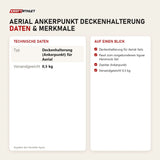 Technische Daten und Merkmale von tiguar Aerial Ankerpunkt Deckenhalterung als Tabelle