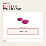 Maßbild tiguar Air Disc Balancekissen Lila: Stellfläche 32 × 6,5 cm