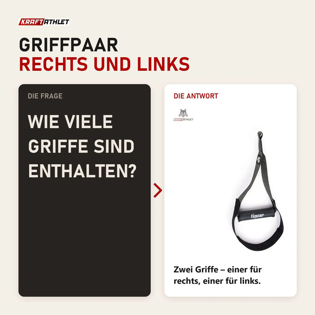 Frage und Antwort zu tiguar Alfa Griffe R/L Griffpaar: Wie viele Griffe sind enthalten?