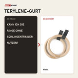 Frage und Antwort zu tiguar Alfa Turnringe Gurtringe mit Gummigriff: Kann ich die Ringe ohne Schlingentrainer nutzen?