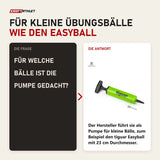 Frage und Antwort zu tiguar Ballpumpe Handpumpe Olive: Für welche Bälle ist die Pumpe gedacht?