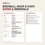 Technische Daten und Merkmale von tiguar Bodyball-Rack 8-fach als Tabelle