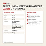 Technische Daten und Merkmale von tiguar Brave Line Aufbewahrungskorb als Tabelle