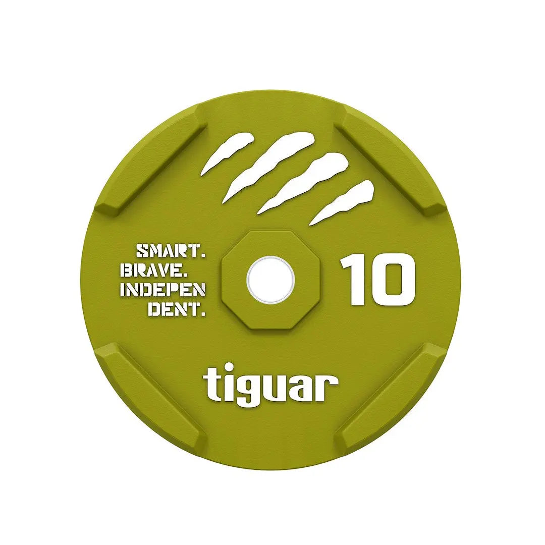 tiguar color rubber bumper plate 10 kg