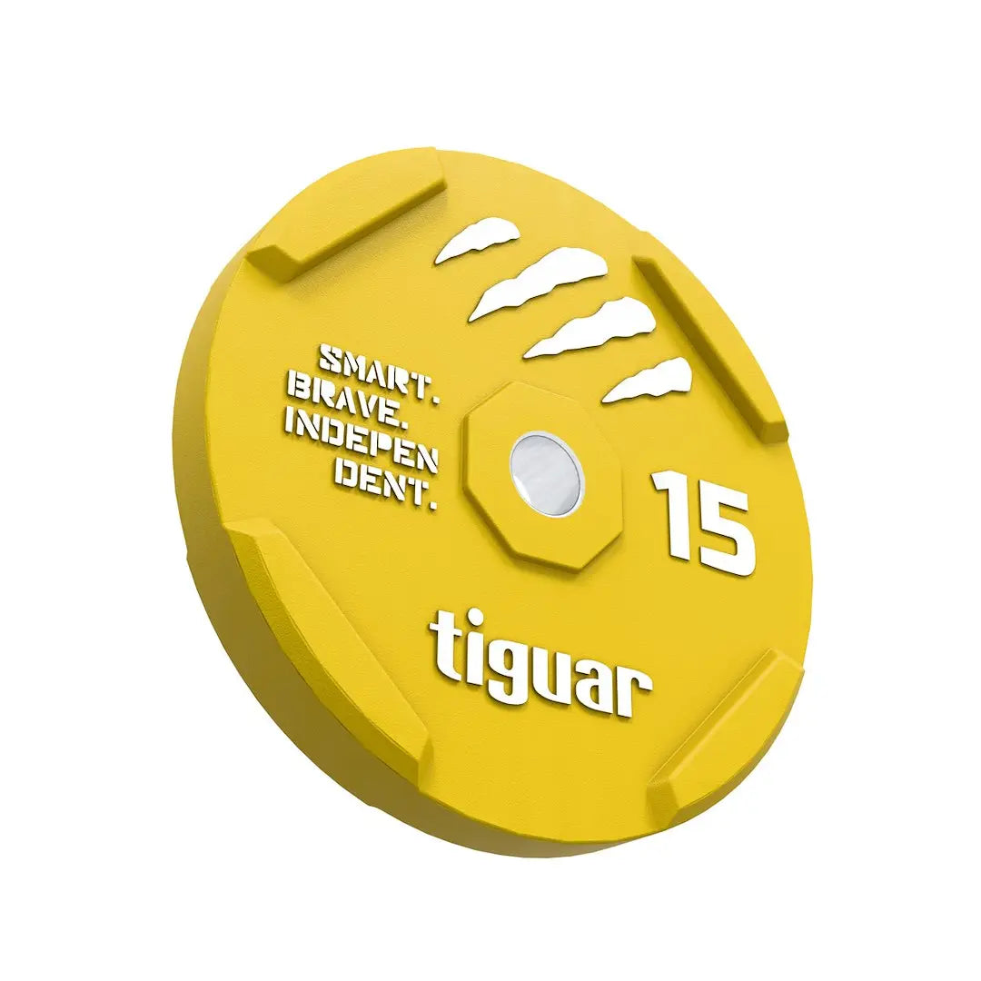 tiguar color rubber bumper plate 15 kg