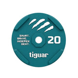 tiguar color rubber bumper plate 20 kg