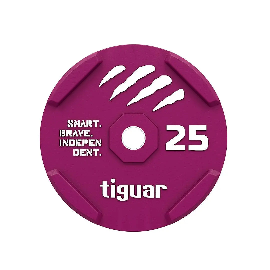 tiguar color rubber bumper plate 25 kg