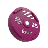 tiguar color rubber bumper plate 25 kg